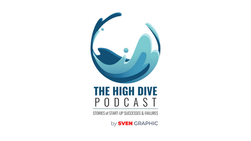 Winning the High Dive Podcast Logo on DesignHill.com